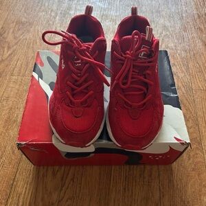 Fila Red Athletic Shoes